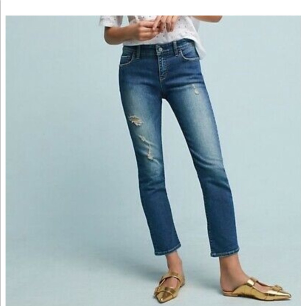 Anthro Pilcro&the Letterpress Slim Straight jeans